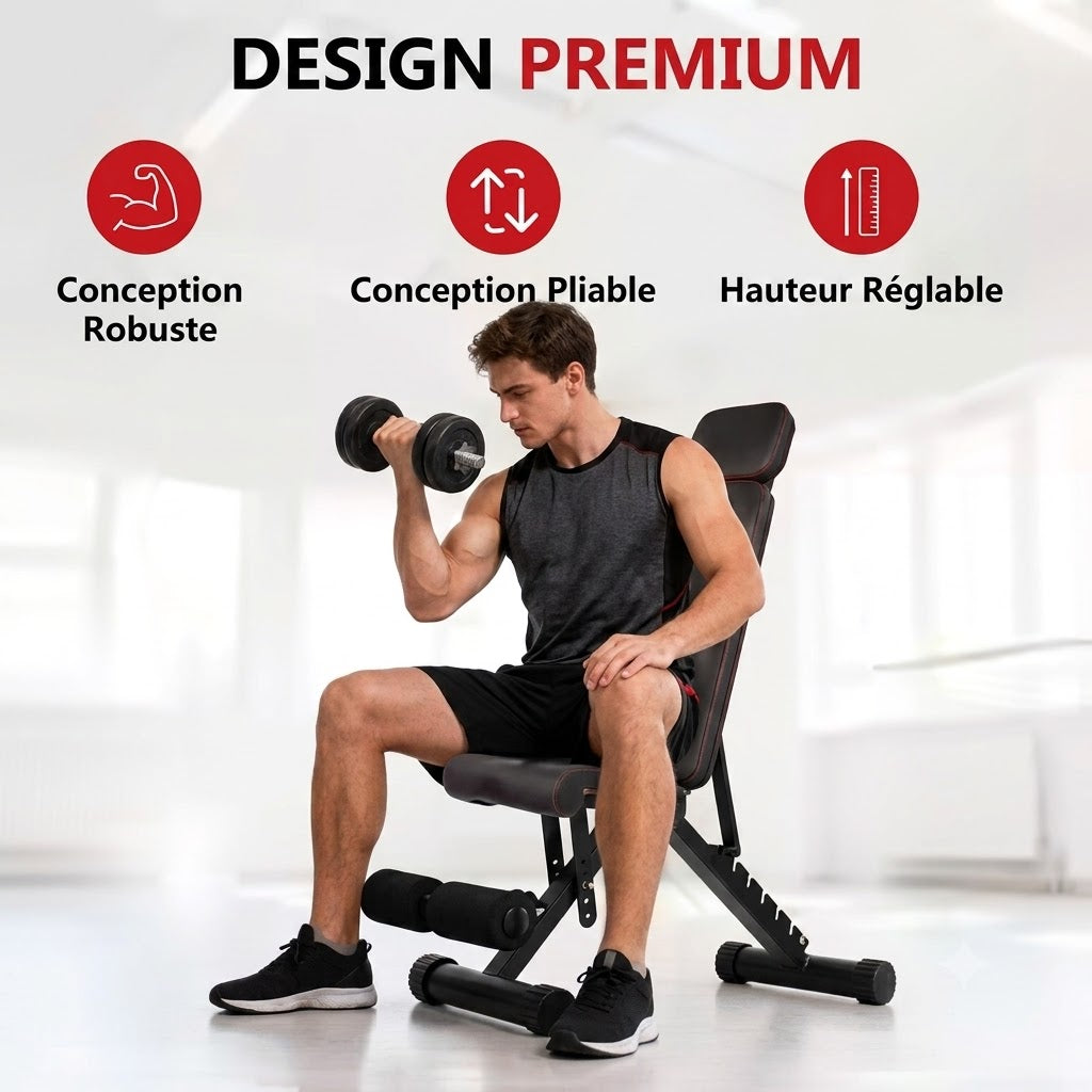 Banc de Musculation Pliable