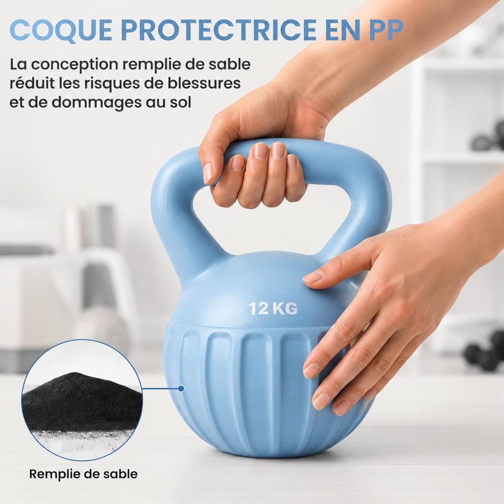 Kettlebell – 10, 12 ou 14 kg