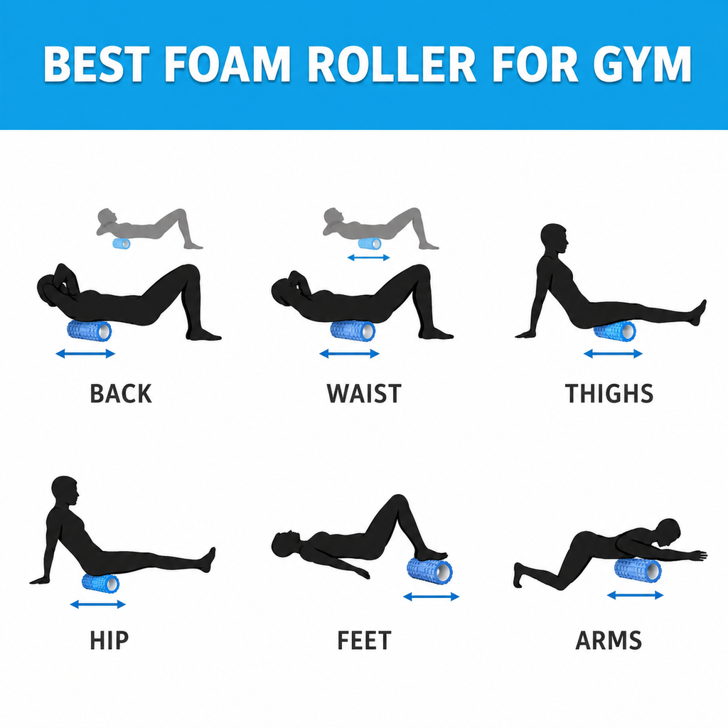 Rouleau de Massage en Mousse pour Yoga et Fitness
