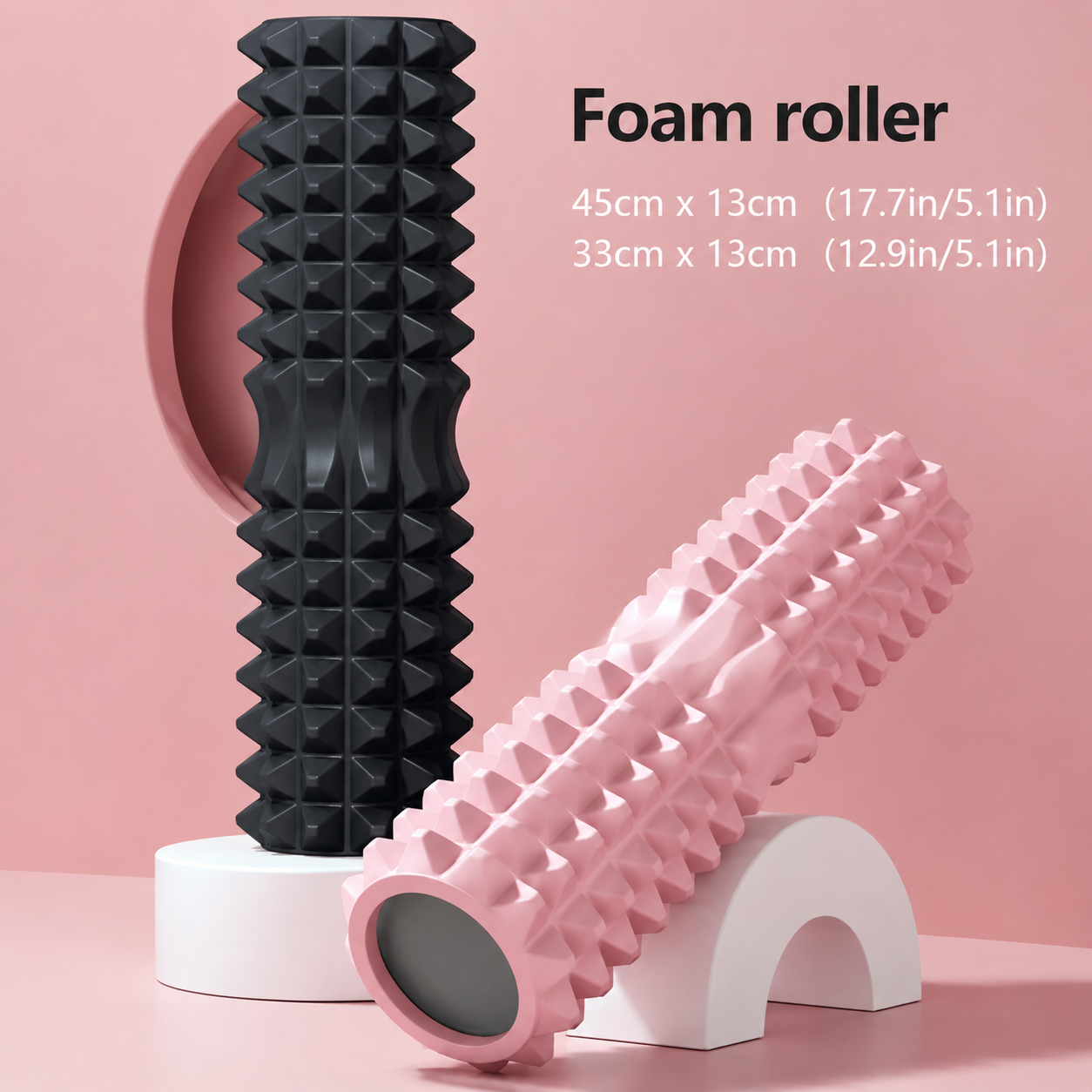 Rouleau de Massage en Mousse pour Yoga et Fitness