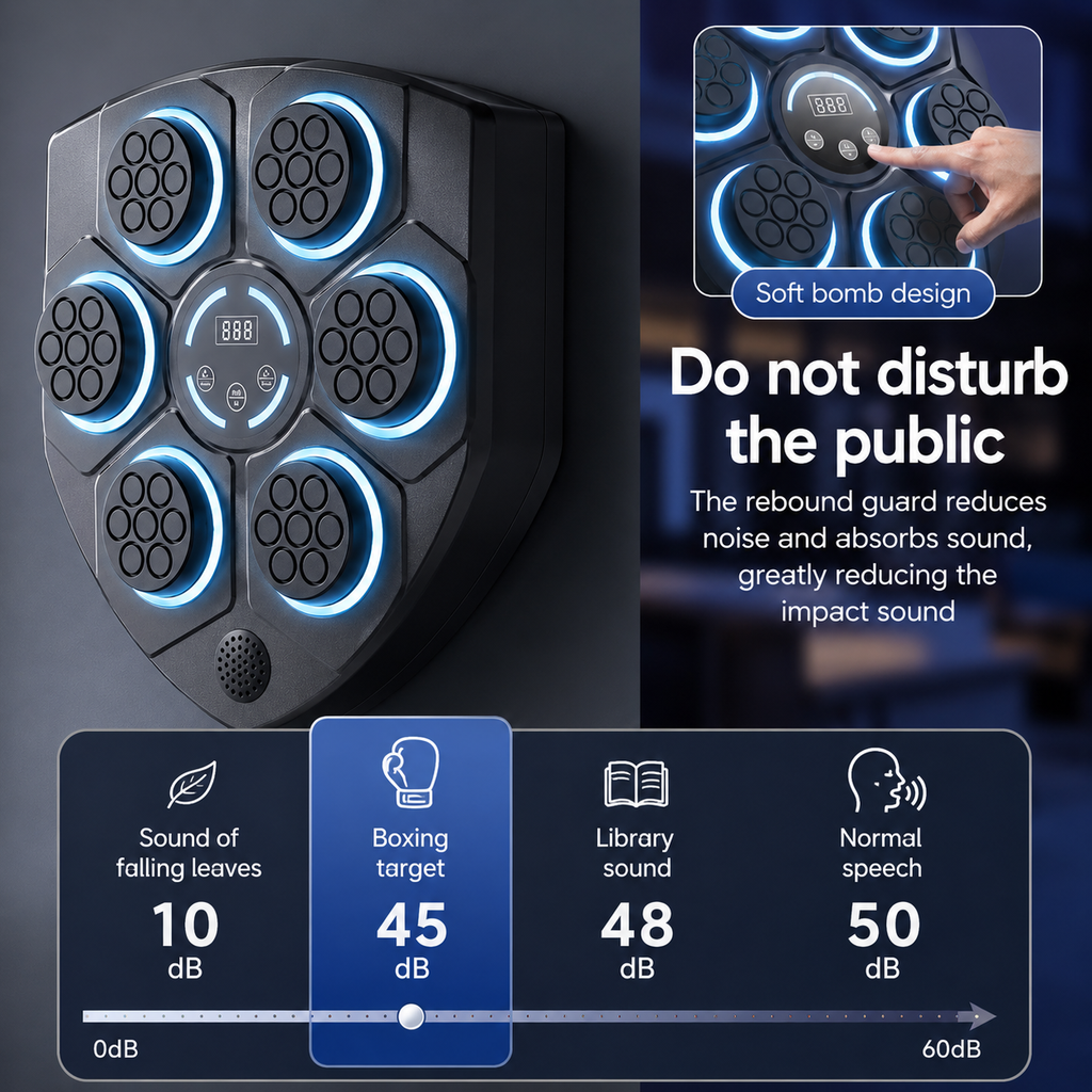 Cible de Boxe Musicale Interactive
