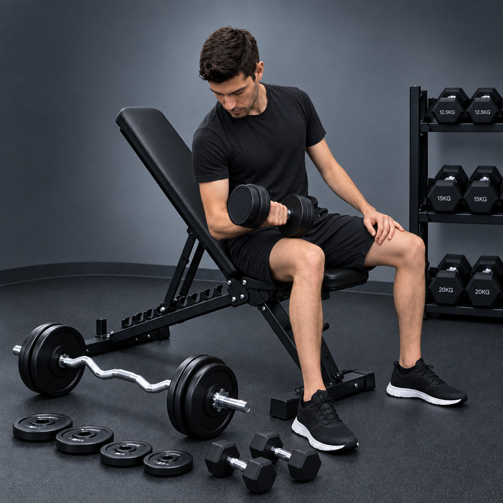 Kit Haltères et Barres 60 kg