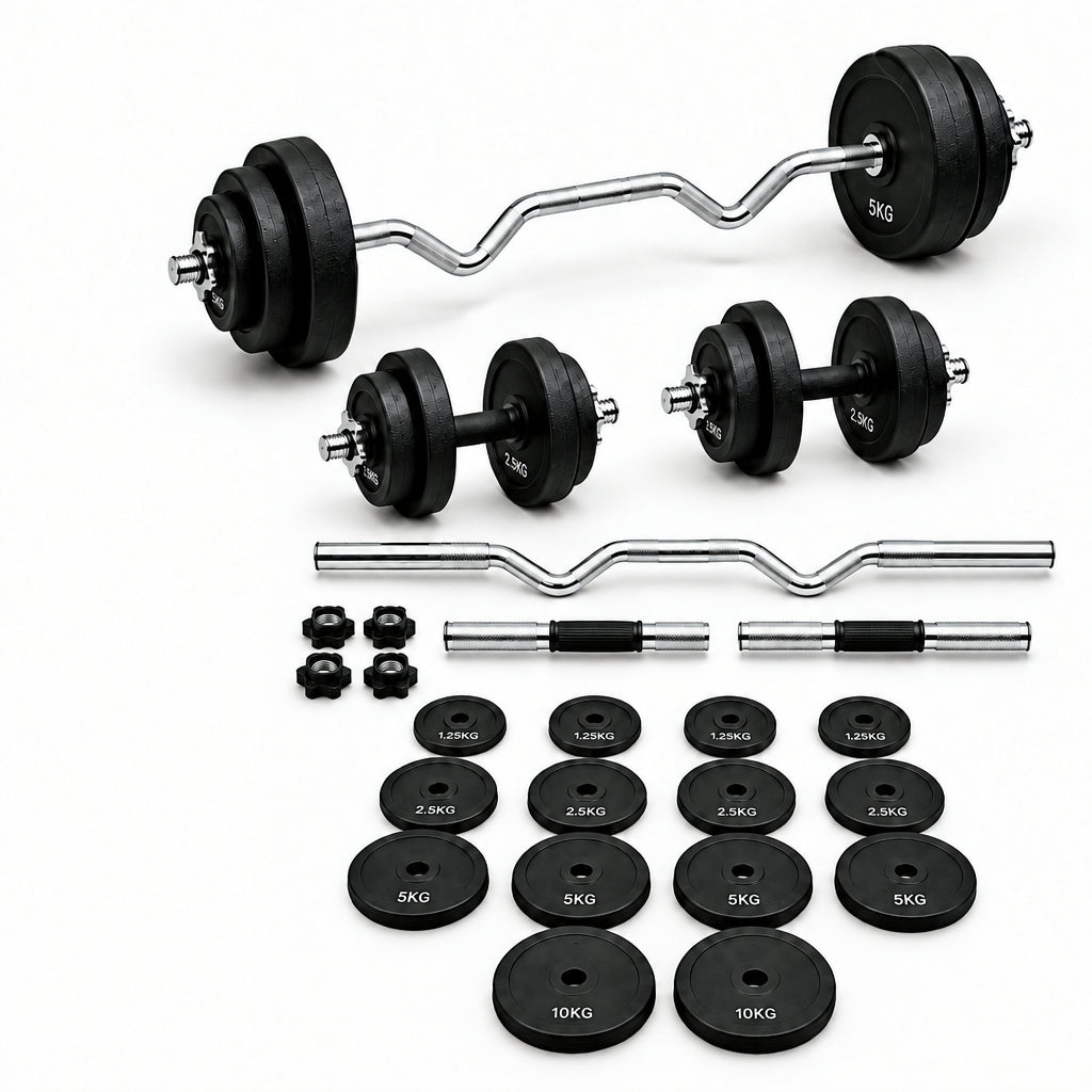 Kit Haltères et Barres 60 kg